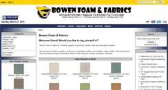 Desktop Screenshot of bowenfoamfabric.com